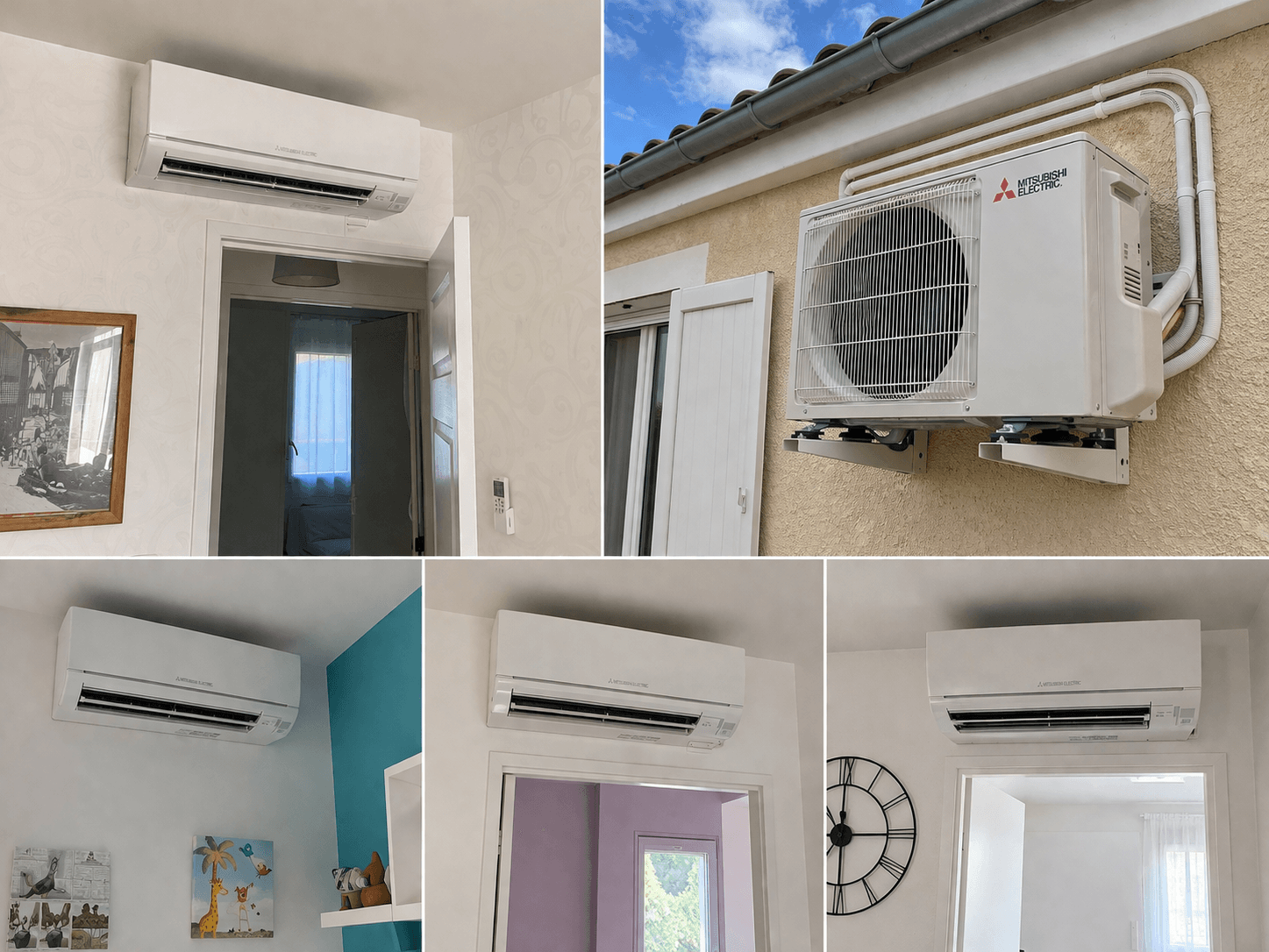 Installation de climatisation réversible dans un duplex